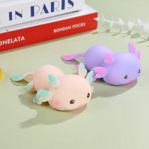 Axolotl 스퀴즈 볼, 귀여운 물고기 휴식, 만화 스트레스 완화, 느린 상승, 성인 및  장난감, 1 4