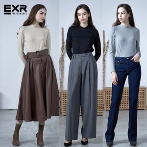 EXR 여성 테크웜 모크넥 티셔츠 3종
