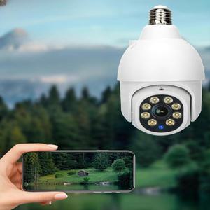 뮤뮤하우스 전구형 무선 CCTV 조명 겸용 WIFI연결 360도 회전 감시카메라
