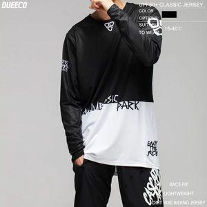 자전거 의류 저지 져지 옷 바람막이 이너웨어 DUEECO-남성용 사이클링 MTB 긴팔 산악 오토바이 야외