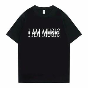 래퍼 플레이보이 Carti I Am Music 신상 앨범 커버 그래픽 프린트 티셔츠 캐주얼 빈티지 힙합 오버사이즈
