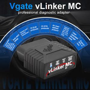 자동차 도구 자동 OBD2 Wifi vLinker 차량용 327 Vgate 2 V2.2 블루투스 MC ELM327 OBD Bimmercode 진단 ELM 스캐너