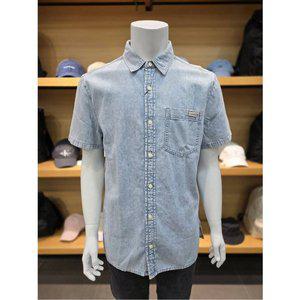 [파주점][Calvin Klein Jeans][캘빈클라인진]CK진공용 라이트블루 반팔 데님 셔츠(4RB934G-U1Y)