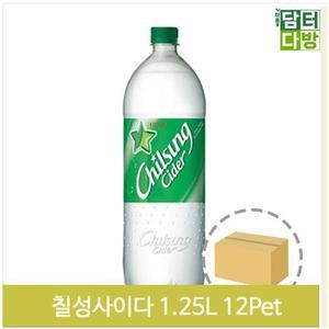 [셀러허브]업소용 탄산 사이다 1.25Lx12 음료수 대용량 페트병 (S9379316)