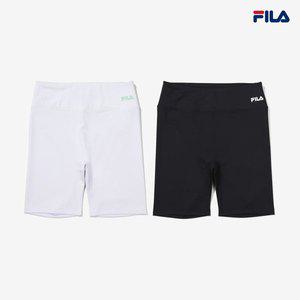 [휠라](의정부점)[FILA] 여성 스포츠 5부 레깅스 2종 택 (FS2IPF2252F_2SKU)