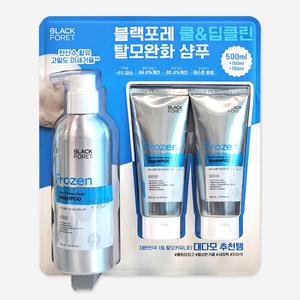 블랙포레 프로즌 쿨링 탈모완화 샴푸 500ml+150ml x 2개 / 고밀도 탄산거품