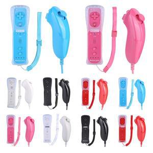 2In 1 Remote Control Joystick Joypad Built Motion Plus Gamepad Replacement for Wii/Wii U