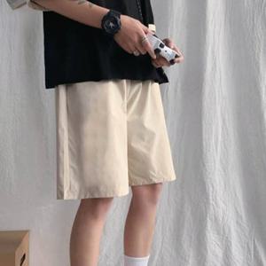 남자 여름 캐주얼 반바지 세가지색 블랙 차콜 베이지