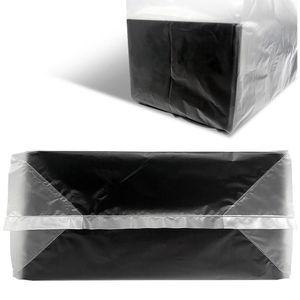 돈까스 카페 봉투 대 100매 33x15x45cm포장용기 손잡이비닐 배달 피자 치킨 봉지 도시락 음료 두꺼운 흰색