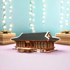 영공방 경복궁시리즈 5 강녕전 목재모형 만들기 나무 디오라마 DIY 퍼즐 공예 YM356