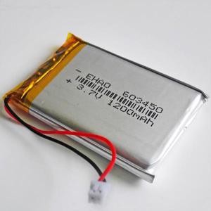 3.7V 1200mAh 리튬 폴리머 LiPo 충전지 603450 + GPS DVD 모바일 비디오 게임 전자책용 JST 1.25mm 2핀 커