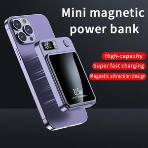 20000mAh 마그네틱 무선 보조베터리 휴대용 외장 배터리 apple 호환 Android 고속 충전기 iphone 호환 Huaw
