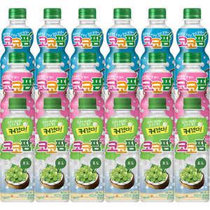 해태 코코팜 페트 음료 300ml 3종 6개씩 혼합세트(화이트6개+피치핑크6개+포도6개) 과즙음료/젤리음료