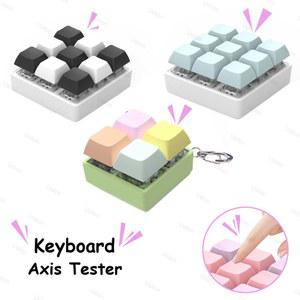 USLION 4/9 키 기계식 키보드 축 테스터 스트레스 릴리프 Fidget Toys Office 감압 진정 버튼 Keycap 열쇠고리