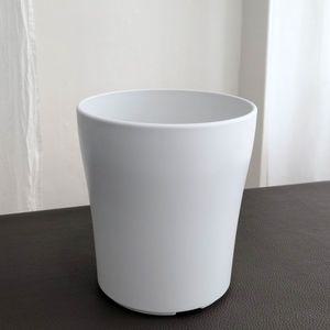 고강도 플라스틱 원통형 화분 28x30cm 화이트 가벼운 꽃화분 식물 플라워 꽃집 분배 인테리어 정원 원예 베