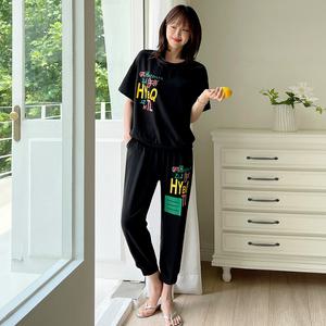 [핑크시슬리] SET/헤르 아이스인견 조거 9부 트레이닝세트