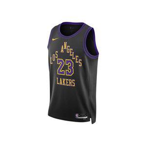 [정품] 나이키 르브론 제임스 LA 레이커스 시티 에디션 2022/23 드라이핏 NBA 스윙맨 저지 블랙 LeBron Jam