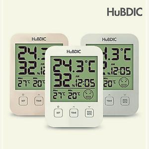 HWB3932B 산업용품 측정기기 화이트 디지털 HT-7 책상용품 온습도계 시계