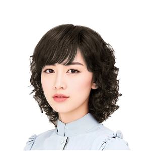 지비킹 중년여성 전체가발 100% 인모 긴가발