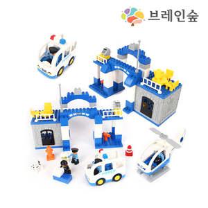 브레인숲 교육용 듀오 경찰놀이 102P 블록 레고 옥스포드 호환 역할놀이