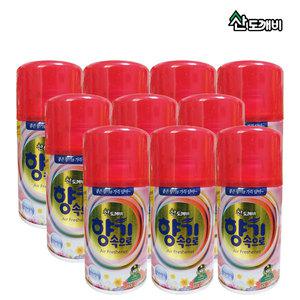 산도깨비 리필형 에어프레셔 향기속으로 향캔 290ml x 택일 10개