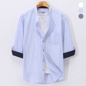 [후앙스]린넨라이크 361 차이나 7부 셔츠 CKST6522