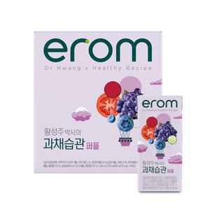 이롬 황성주 과채습관 퍼플 190ml 16팩 야채 과채 과일 주스