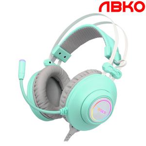 [1+1찬스]앱코 해커 N550 ENC 가상7.1채널 진동 RGB 게이밍 헤드셋 [민트]