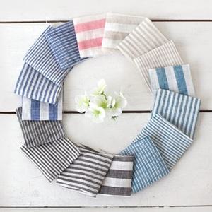 원단마트 20수 패브릭 천 퓨어 린넨원단 linen 스트라이프원단 시리즈