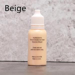 고 전문 문신 잉크 영구 메이크업 마이크로 안료 눈썹 입술 아이라이너 1/2 oz 15ML 베이지 1 개