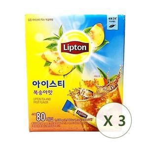 립톤 아이스티 복숭아맛 피치맛 80T x 3개