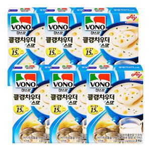 보노 컵스프 클램차우더스프 (3입) 63g X 6개