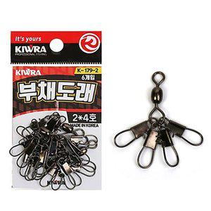 [키우라] 부채도래 K-179/문어도래/인터락 스냅도래