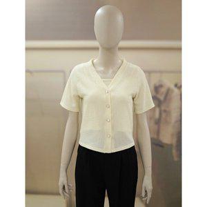 [르샵] 나시세트 브이넥 엠보 가디건 TN4ST244_P339481406
