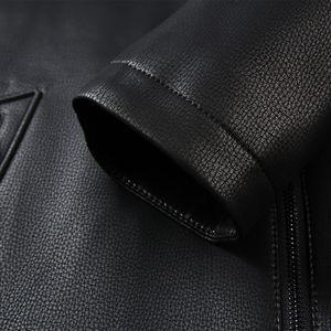 남성 캐주얼 항공 점퍼 추동 리얼 가죽 재킷 봄가을 코트 양 워싱 스포M3