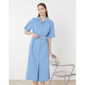 [올리비아로렌]가죽 벨티드 셔츠형원피스 VOCOA3M4331_P387828988