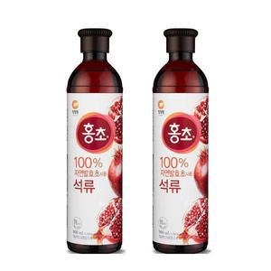 [기타]청정원 홍초 석류 900ml 2개
