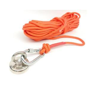 8mm 20M 75kg 버클카라이너 자석로프 캠핑끈 고정용줄 밧줄