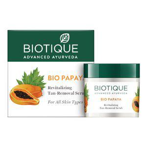 Biotique 부티크 바이오 파파야 리바이탈라이징 태닝 제거 스크럽 75g