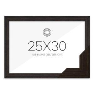 보석십자수 유니패브릭형 액자 25x30 고급형 우드 월넛