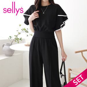 [샐리] 프릴튤립티셔츠팬츠세트_I5B-ISE026