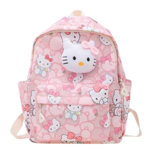 새로운 Sanrios 어른 배낭 학생 Kuromi 헬로 키티 어른 만화 인쇄 가방 Cinnamoroll 옥스포드 천