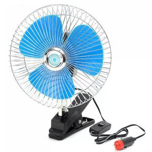 12V 24V 겸용 차량용 집게 선풍기 저소음 강풍 회전형 카팬