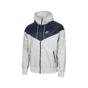 나이키 NSW 윈드러너 후드 자켓 스모크 그레이 옵시디언 - US/EU Nike NSW Windrunner Hooded Jacket Smok