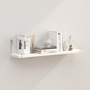 (60X15CM) 공간데코 벽선반 (화이트) 무타공 우드선반-벽선반.인테리어선반.벽걸이선반.원목.우드.목재.M