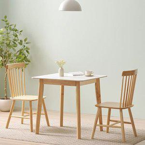 [디자이너스룸]쉐리 원목식탁 세라믹 2인용 750식탁 세트