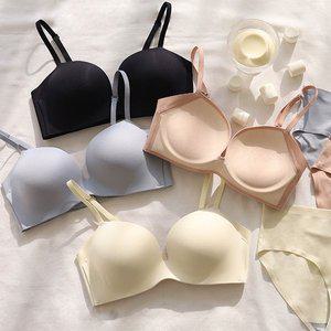 [크라시앙]자체제작 3cm 밀크브라 A컵 B컵 노와이어 볼륨업 브라단품