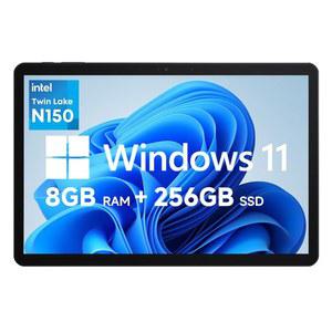 츄위 2025 하이10 X1 윈도우 11 태블릿 10.1', 인텔 N150(최대 3.6GHz), 8GB LPDDR5 256GB SSD, PC, 8MP+5MP 카메라, WiFi 6, BT 5.2, HDMI, USB 3.2, 타입 C, 풀 HD, 케이스 포함