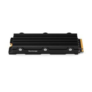 넥스트오리지 재팬 NEM-PAB 2TB 내장 솔리드 스테이트 드라이브, 히트싱크가 장착된 M.2 2280 PCIe 4세대 NVMe, 최대 전송 속도 읽기 7400MB/s, PS5/PS5 슬림/PS5 Pro와 호환되는 6400MB/s 쓰기, NEM-PAB2TB