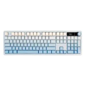 QSENN Q104 LCD 풀윤활 가스켓 유무선 기계식 키보드 그라데이션 블루소다 하이무 저소음 위스퍼 [H@lu]